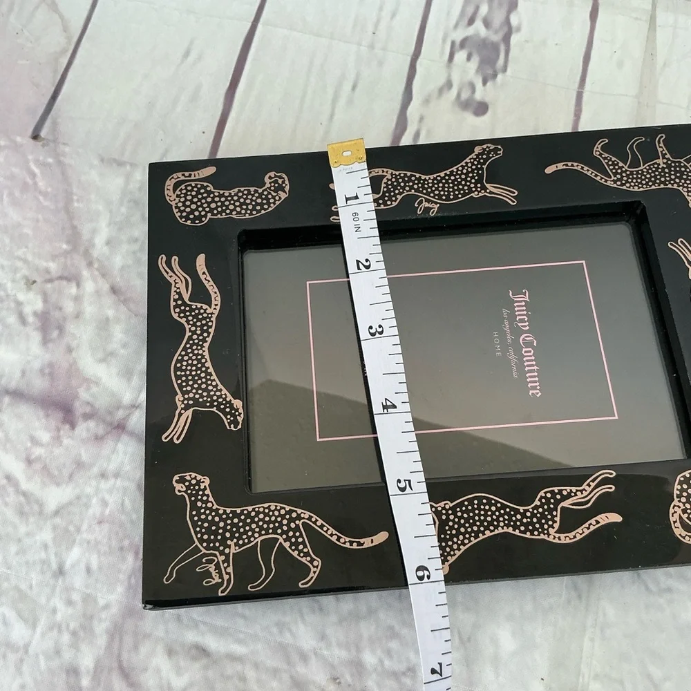 Juicy Couture Black Frame with Pink Leopard Design 4x6